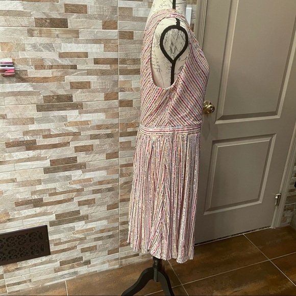 Laundry By Shelli Segal Pink and Gold Asymmetrical Dress - Picture 12 of 16